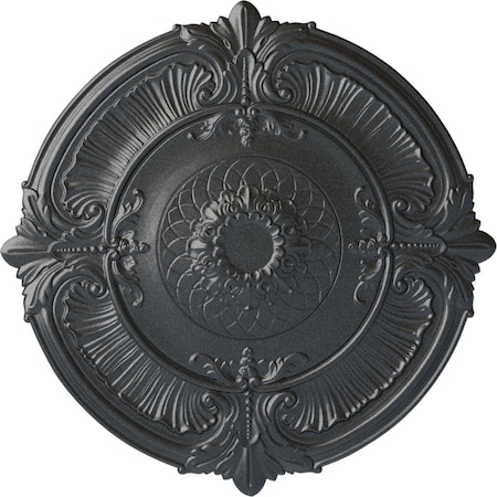 Attica Ceiling Medallion (Fits Canopies Up To 3 3/4), Hand-Painted Pewter, 39 1/2OD X 2 1/2P